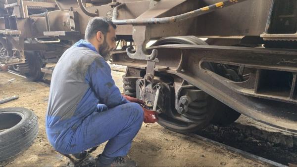 بدء  أعمال صيانة خطوط نقل الغاز عبر السكك الحديدية في طرطوس